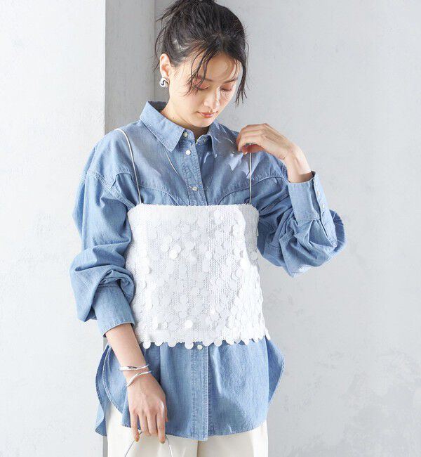 SHIPS for women「MARILYN MOON:スパンコール キャミソール」|キャミソール|