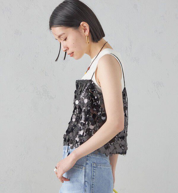 SHIPS for women「MARILYN MOON:スパンコール キャミソール」|キャミソール|