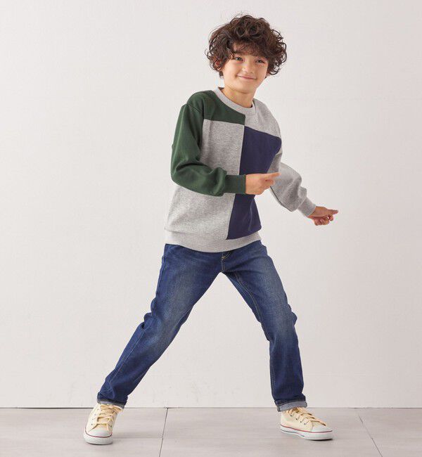 SHIPS any「LEE: ストレッチ デニム ストレート イージー パンツ<KIDS>」|デニム|