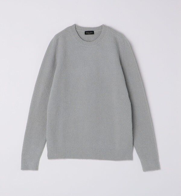 SHIPS「roberto collina: GIROCOLLO BOUCLE CREW NECK」|ニット・セーター|ライトグレー
