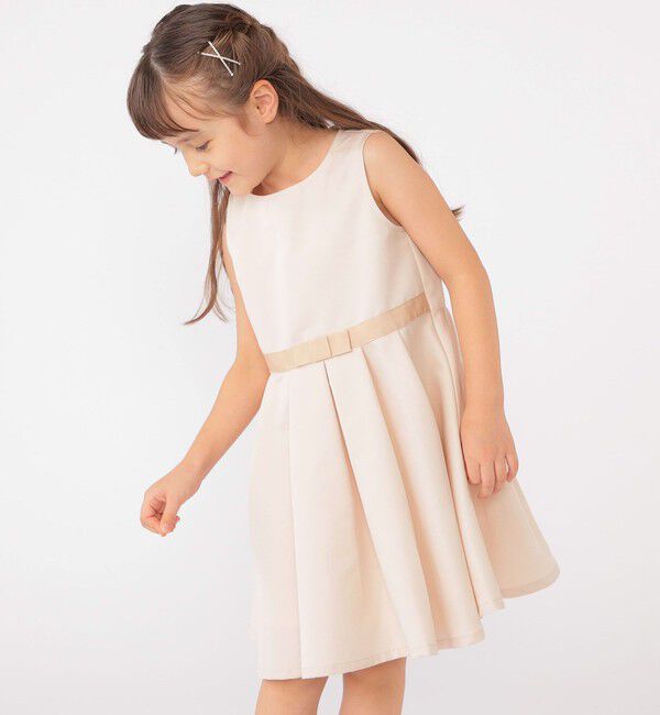 SHIPS KIDS「SHIPS KIDS:110～130cm /セレモニー ノースリーブワンピース」|ワンピース|