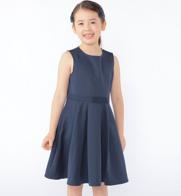 SHIPS KIDS「SHIPS KIDS:110～130cm /セレモニー ノースリーブワンピース」|ワンピース|