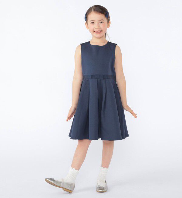 SHIPS KIDS「SHIPS KIDS:110～130cm /セレモニー ノースリーブワンピース」|ワンピース|