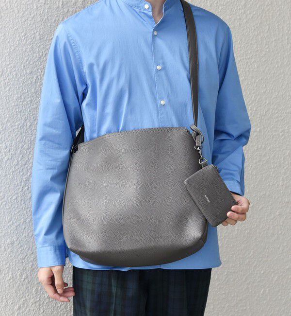 SHIPS any「SHIPS any: スプリット レザー ジップ ショルダーバッグ (カードケース付き) 25AW◇」|ショルダー・メッセンジャー|