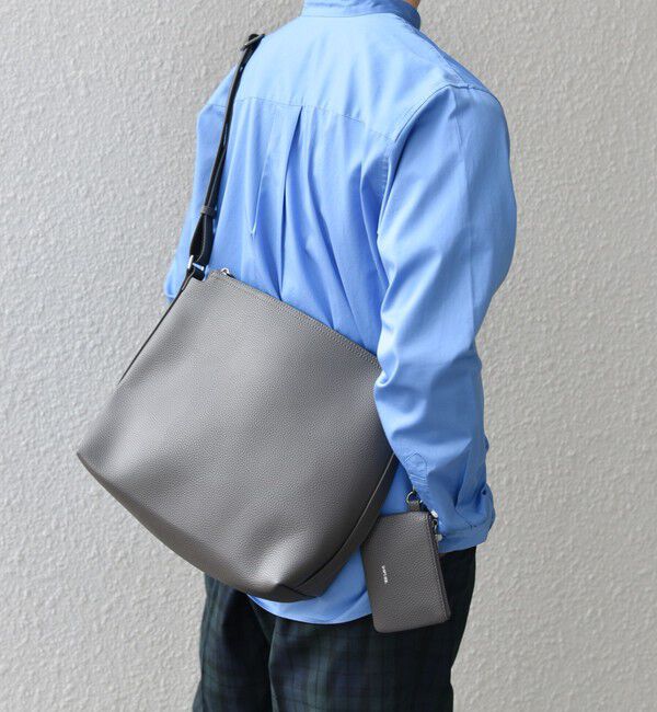 SHIPS any「SHIPS any: スプリット レザー ジップ ショルダーバッグ (カードケース付き) 25AW◇」|ショルダー・メッセンジャー|