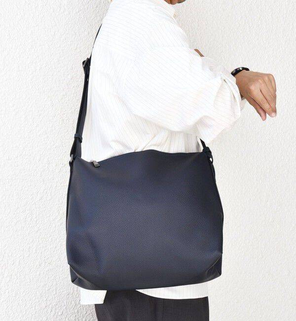 SHIPS any「SHIPS any: スプリット レザー ジップ ショルダーバッグ (カードケース付き) 25AW◇」|ショルダー・メッセンジャー|