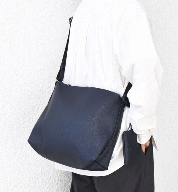 SHIPS any「SHIPS any: スプリット レザー ジップ ショルダーバッグ (カードケース付き) 25AW◇」|ショルダー・メッセンジャー|