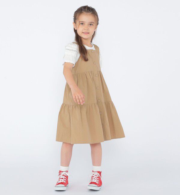 SHIPS KIDS「SHIPS KIDS:100～130cm/ティアード ジャンパースカート」|ジャンパースカート|