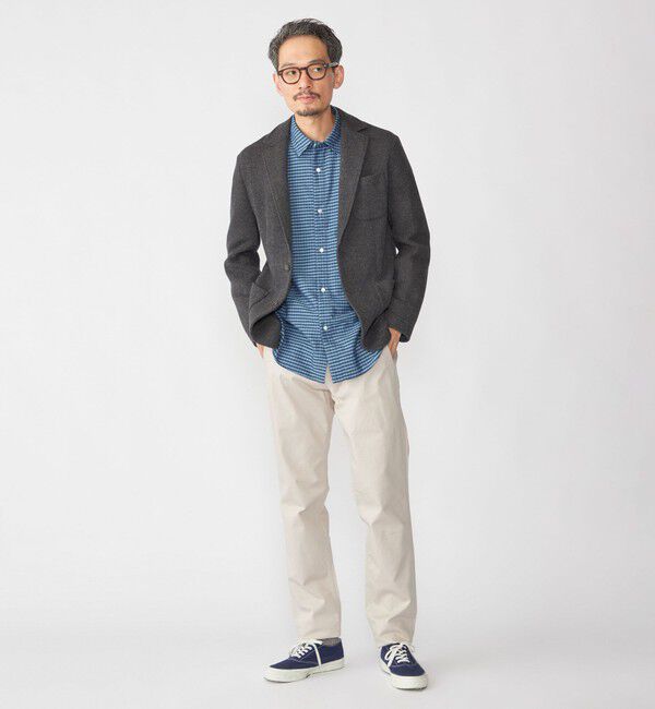 SHIPS「SHIPS: TEXBRID(R) コットン ジャカード 2ボタン ジャケット」|テーラードジャケット|