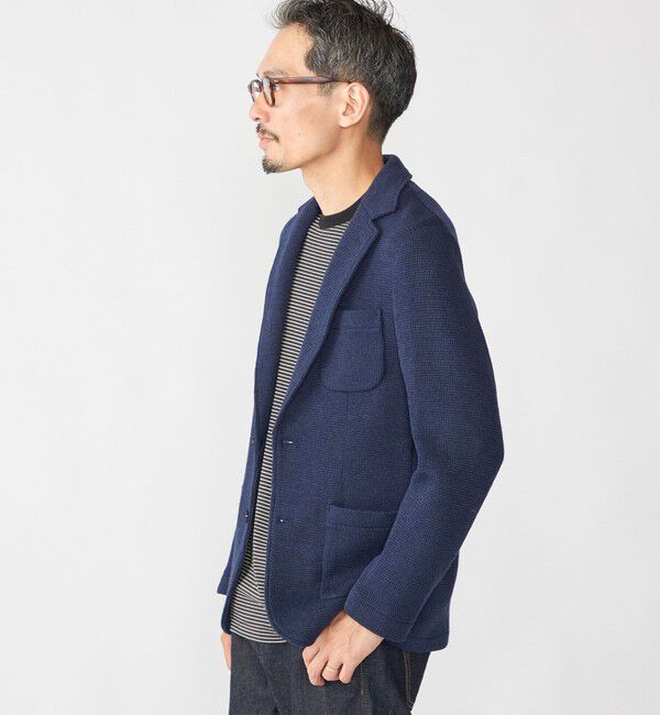 SHIPS「SHIPS: TEXBRID(R) コットン ジャカード 2ボタン ジャケット」|テーラードジャケット|