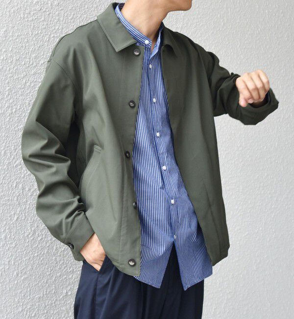 SHIPS any「SHIPS any: SORONA(R) ライト ツイル ストレッチ スピンドル ブルゾン(セットアップ対応)◇」|ブルゾン・スタジャン|