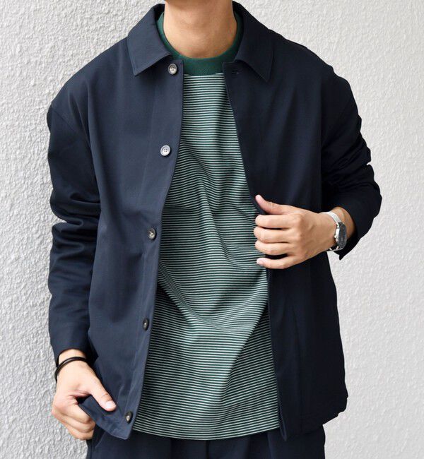 SHIPS any「SHIPS any: SORONA(R) ライト ツイル ストレッチ スピンドル ブルゾン(セットアップ対応)◇」|ブルゾン・スタジャン|