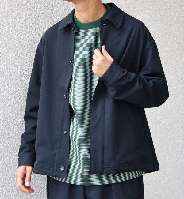 SHIPS any「SHIPS any: SORONA(R) ライト ツイル ストレッチ スピンドル ブルゾン(セットアップ対応)◇」|ブルゾン・スタジャン|