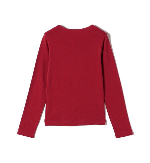 SHIPS for women「gicipi:バック U ロング スリーブ Tシャツ（CECE）」|Tシャツ・カットソー|レッド