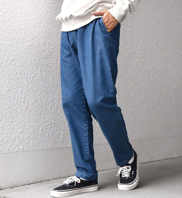 SHIPS any「SHIPS any:〈洗濯機可能〉スーパー ストレッチ スリム テーパード イージー デニム◇」|デニム|