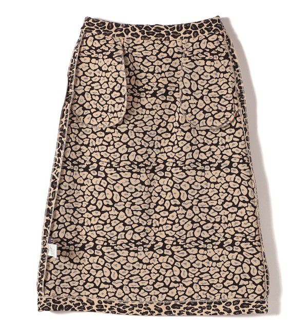 SHIPS Colors 「SHIPS Colors:〈手洗い可能〉レオパード ジャカード スカート」|台形|