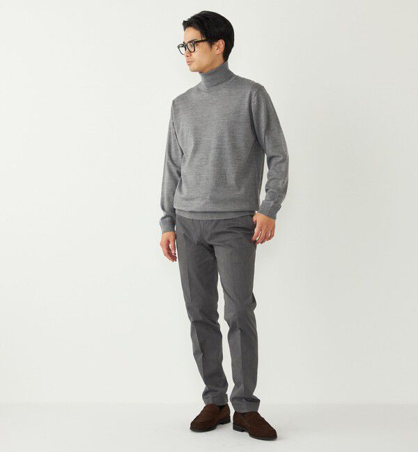 SHIPS Colors 「SHIPS Colors:〈手洗い可能〉アンチピリング 12ゲージ タートルネック ニット」|ニット・セーター|