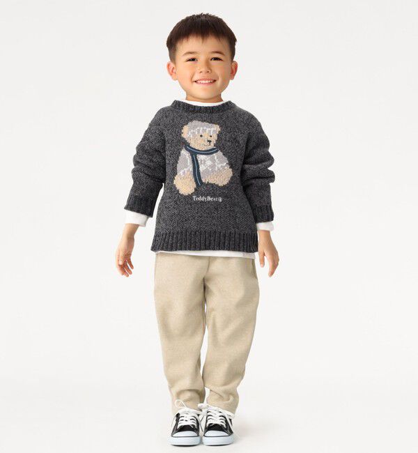 SHIPS Colors 「SHIPS Colors:100～140cm /〈洗濯機可能〉TeddyBear(R) ジャカード モール ニット◇」|ニット・セーター|