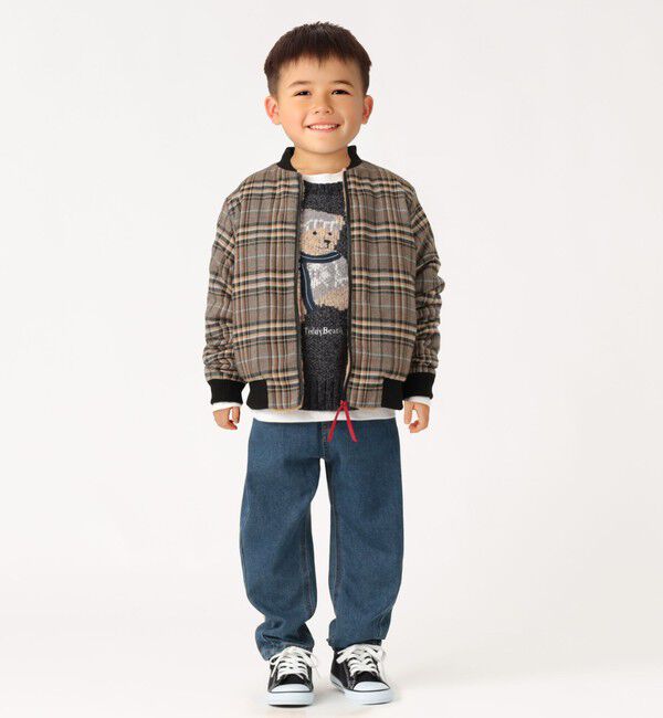 SHIPS Colors 「SHIPS Colors:100～140cm /〈洗濯機可能〉TeddyBear(R) ジャカード モール ニット◇」|ニット・セーター|