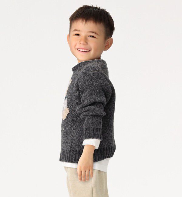 SHIPS Colors 「SHIPS Colors:100～140cm /〈洗濯機可能〉TeddyBear(R) ジャカード モール ニット◇」|ニット・セーター|