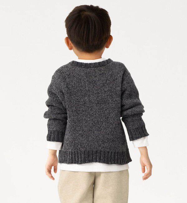 SHIPS Colors 「SHIPS Colors:100～140cm /〈洗濯機可能〉TeddyBear(R) ジャカード モール ニット◇」|ニット・セーター|