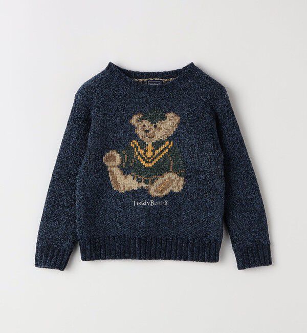 SHIPS Colors 「SHIPS Colors:100～140cm /〈洗濯機可能〉TeddyBear(R) ジャカード モール ニット◇」|ニット・セーター|