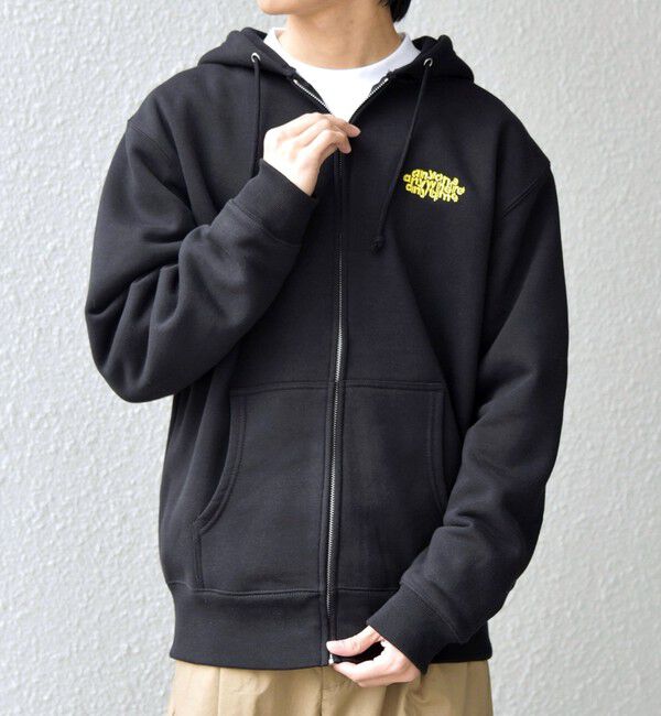 SHIPS any「【WEB限定】SHIPS any: ワンポイント ロゴ 裏起毛 スウェット ジップ パーカー◇」|パーカー|