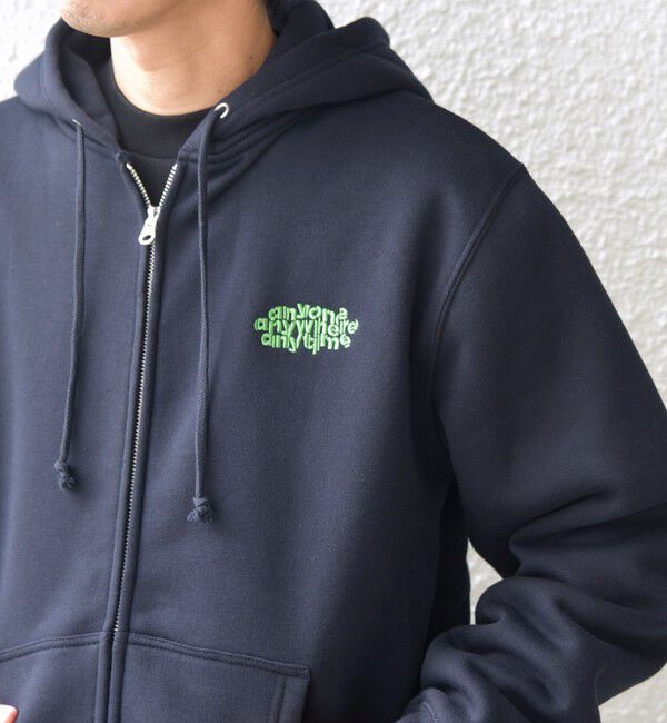 SHIPS any「【WEB限定】SHIPS any: ワンポイント ロゴ 裏起毛 スウェット ジップ パーカー◇」|パーカー|