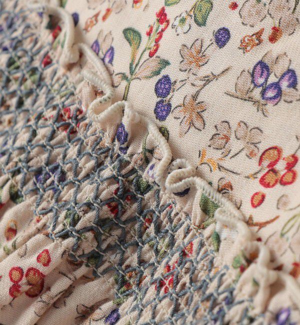 SHIPS Colors 「SHIPS Colors:90～140cm/〈洗濯機可能〉スモッキング フラワーワンピース◇」|ワンピース|