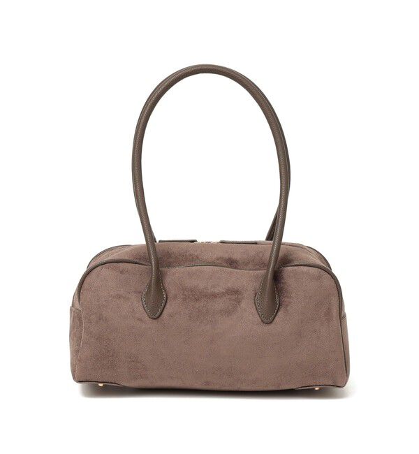 SHIPS any「VELETTO: ロングハンドル ボストン バッグ」|ショルダー・メッセンジャー|ブラウン