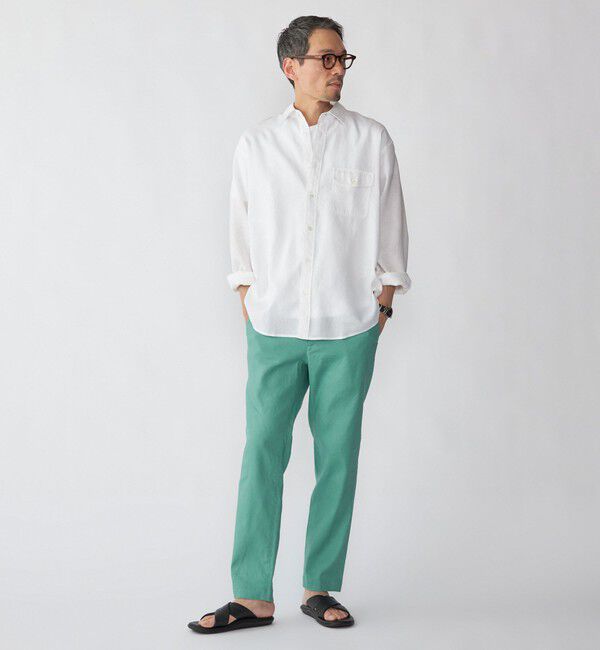 SHIPS「SHIPS: サフィラン リネン イージー パンツ」|チノ|