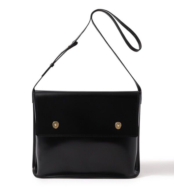 TOMORROWLAND GOODS「PIENI M EXTRA PVC&times;ピッグレザー ショルダーバッグ」|ショルダー・メッセンジャー|19 ブラック