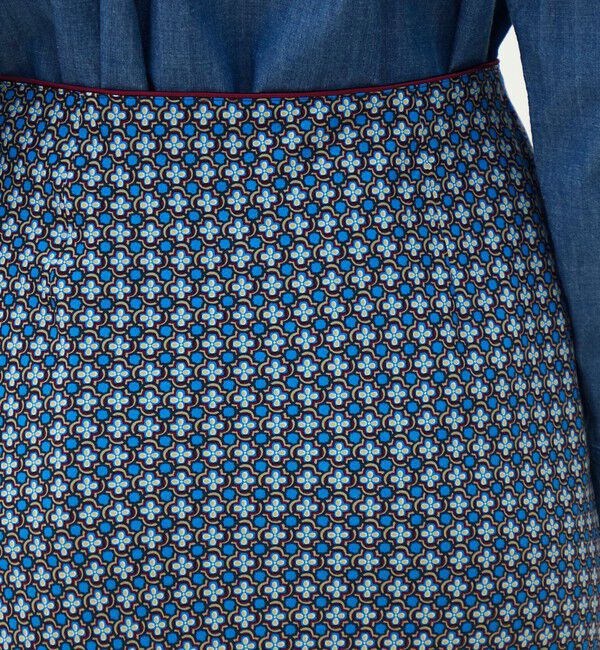 MACPHEE「デイジーリンクプリント マーメイドスカート」|フレア|