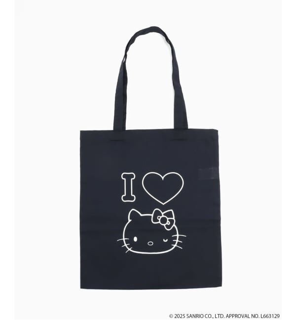 JOURNAL STANDARD「HELLO KITTY / ハローキティ プリントトート」|トートバッグ|ネイビー
