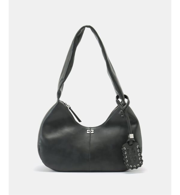 U by SPICK&SPAN「GANNI/ガニー Ganni Bou Bag Hobo Medium」|ショルダー・メッセンジャー|グレー