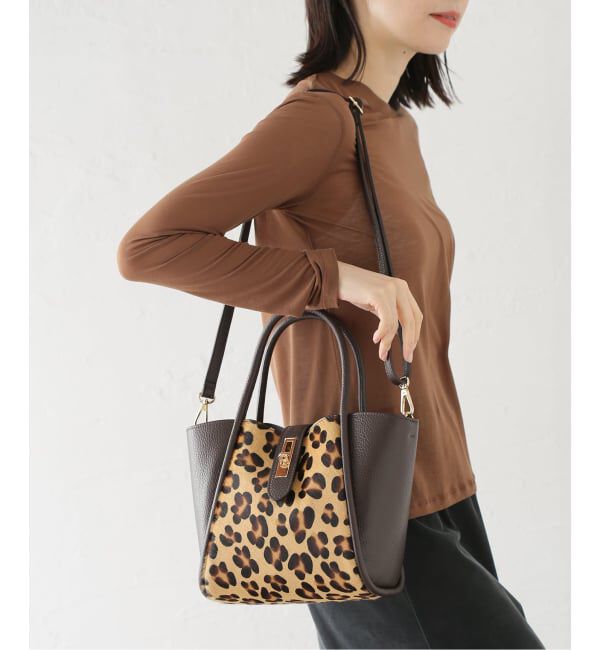  「M Rose/エンメローズ レザーコンビバッグ」|ショルダー・メッセンジャー|