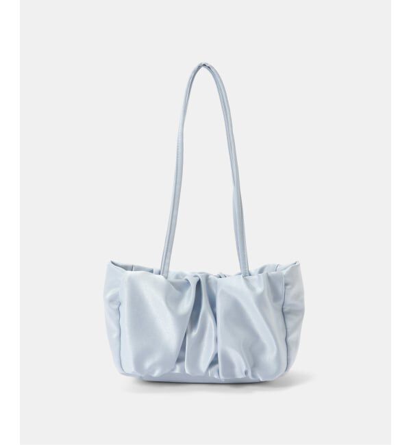  「VENGDI / ベンディ Dia サテンミニバッグ」|ハンドバッグ|サックスブルー