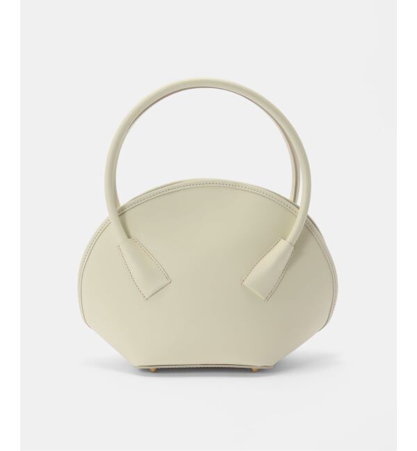  「M Rose/エンメローズ ラウンドレザートートバッグ」|トートバッグ|ナチュラル