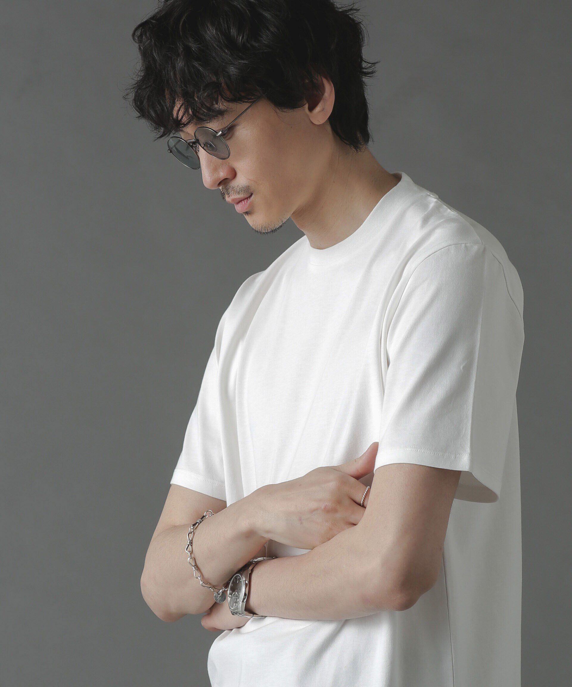 nano･universe「ジャケT(R) クルーネック 半袖」|Tシャツ・カットソー|