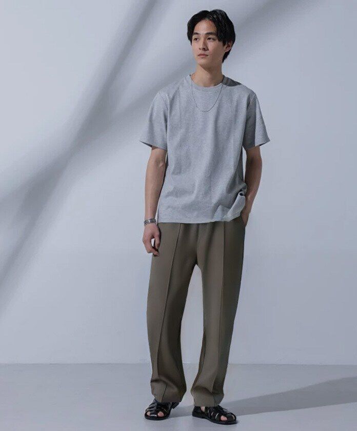 nano･universe「Anti Soaked(R)汗染み防止 クルーネックTシャツ」|Tシャツ・カットソー|