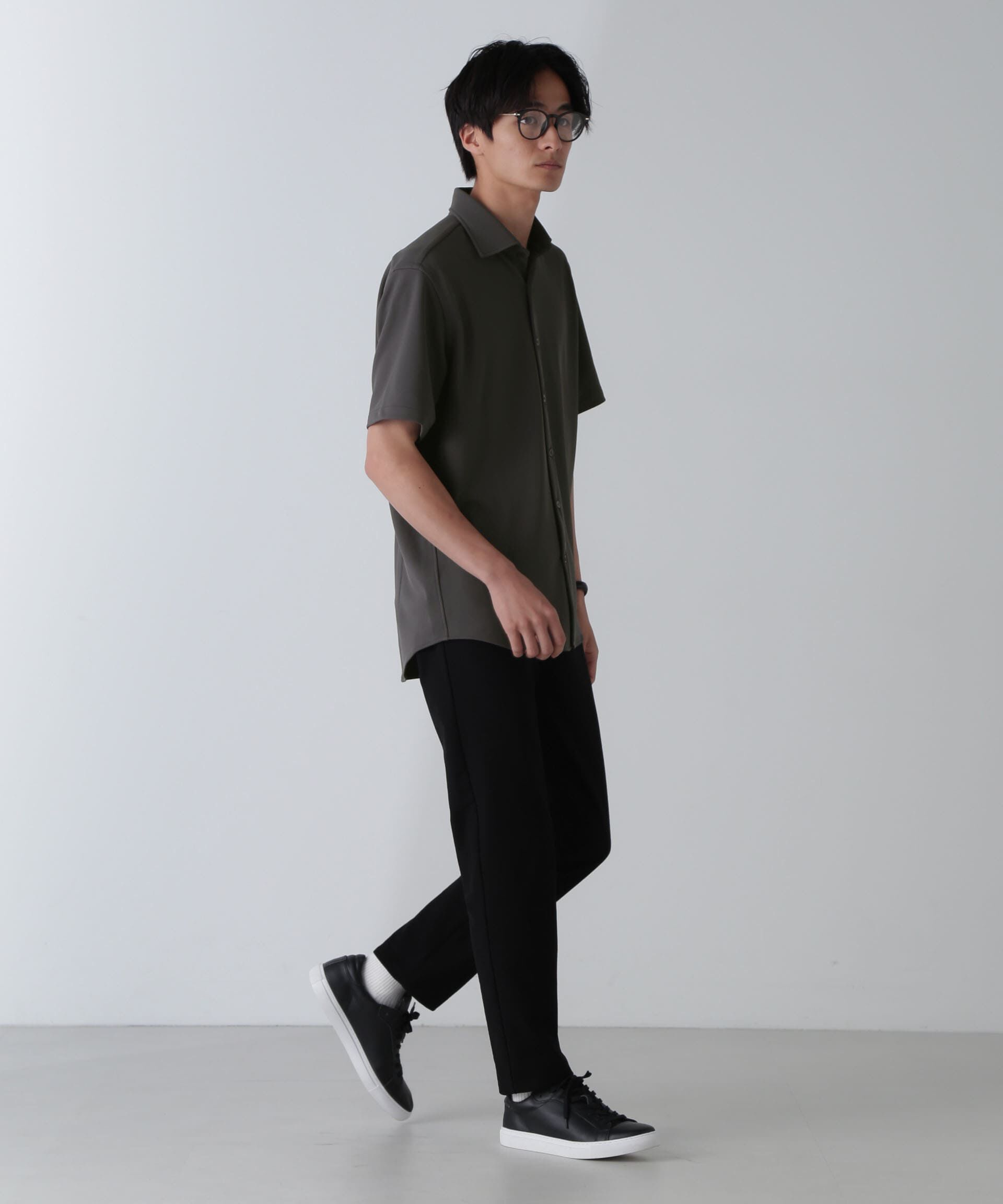 nano･universe「｢N SHIRTS｣AQUA RHYTHM(R)鹿の子シャツ 半袖」|シャツ・ブラウス|