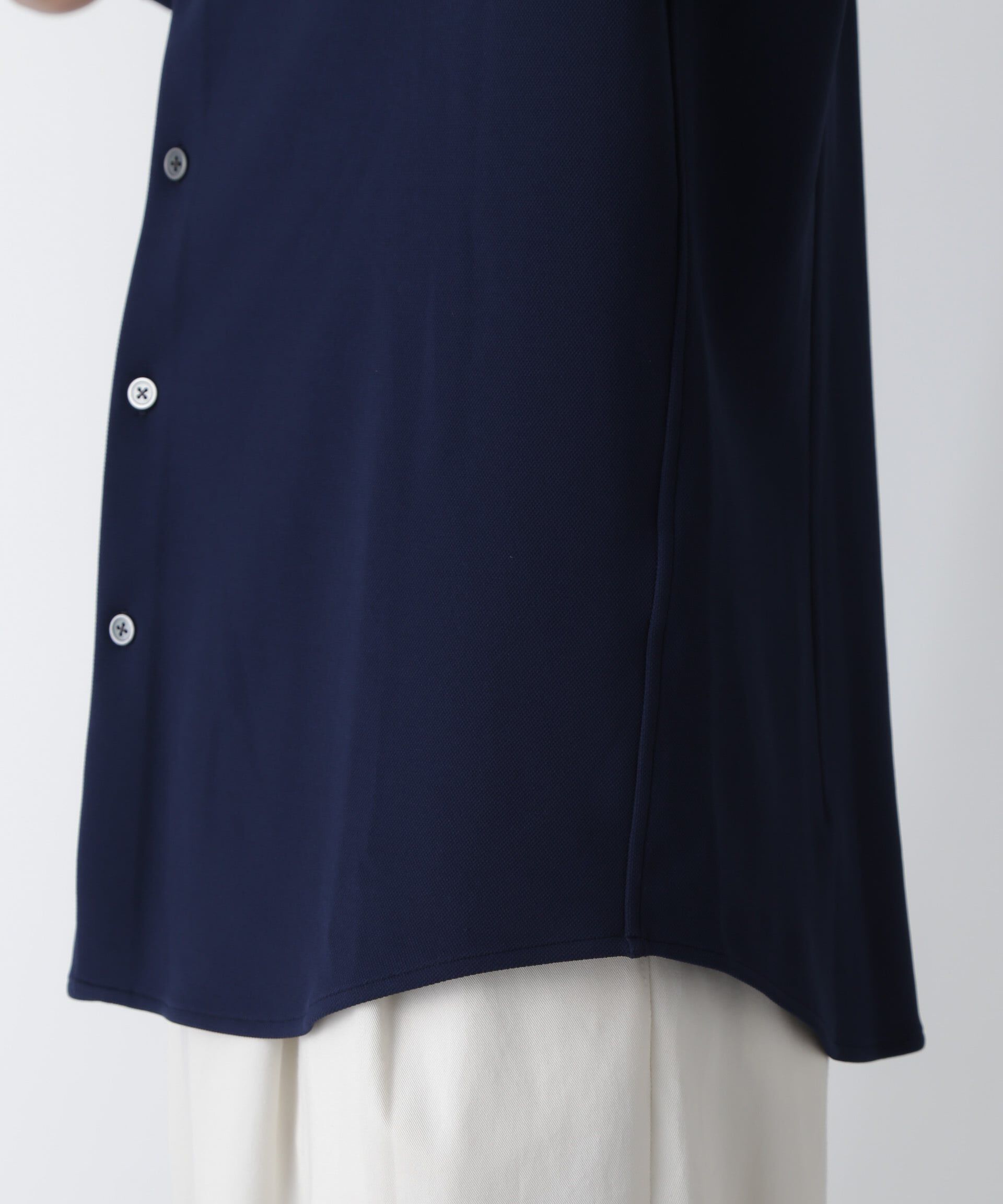 nano･universe「｢N SHIRTS｣AQUA RHYTHM(R)鹿の子シャツ 半袖」|シャツ・ブラウス|