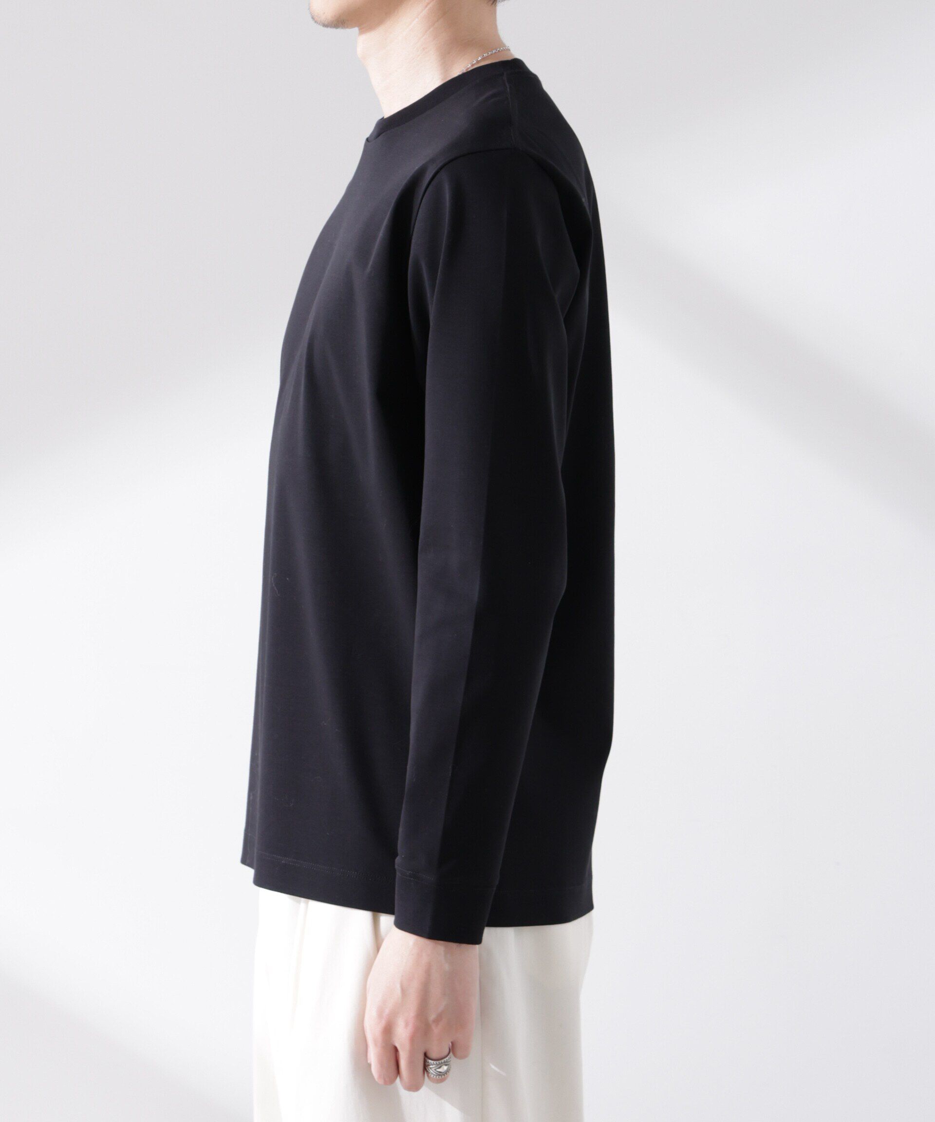 nano･universe「アンチスメル クルーネックTシャツ 長袖」|Tシャツ・カットソー|