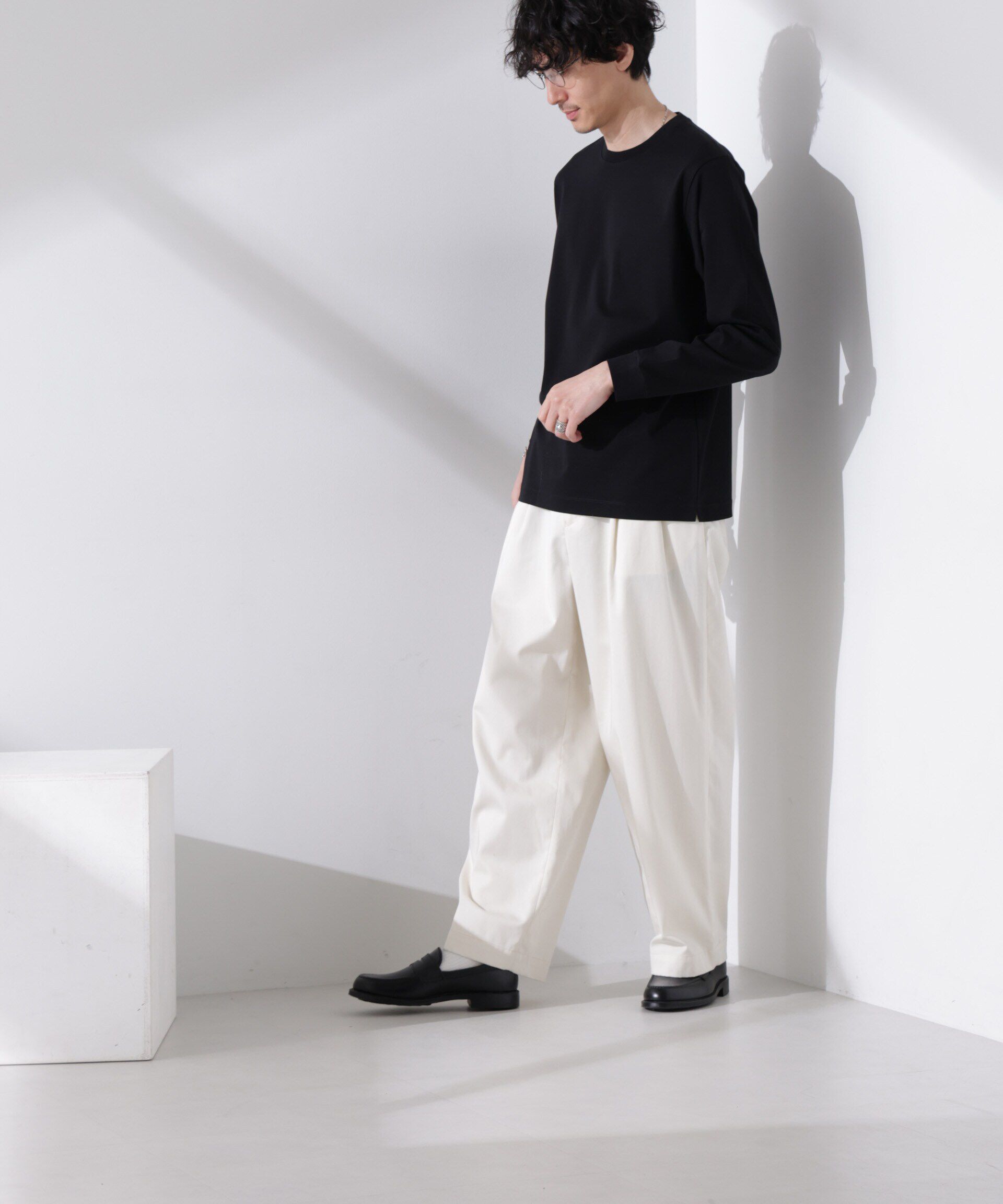 nano･universe「アンチスメル クルーネックTシャツ 長袖」|Tシャツ・カットソー|