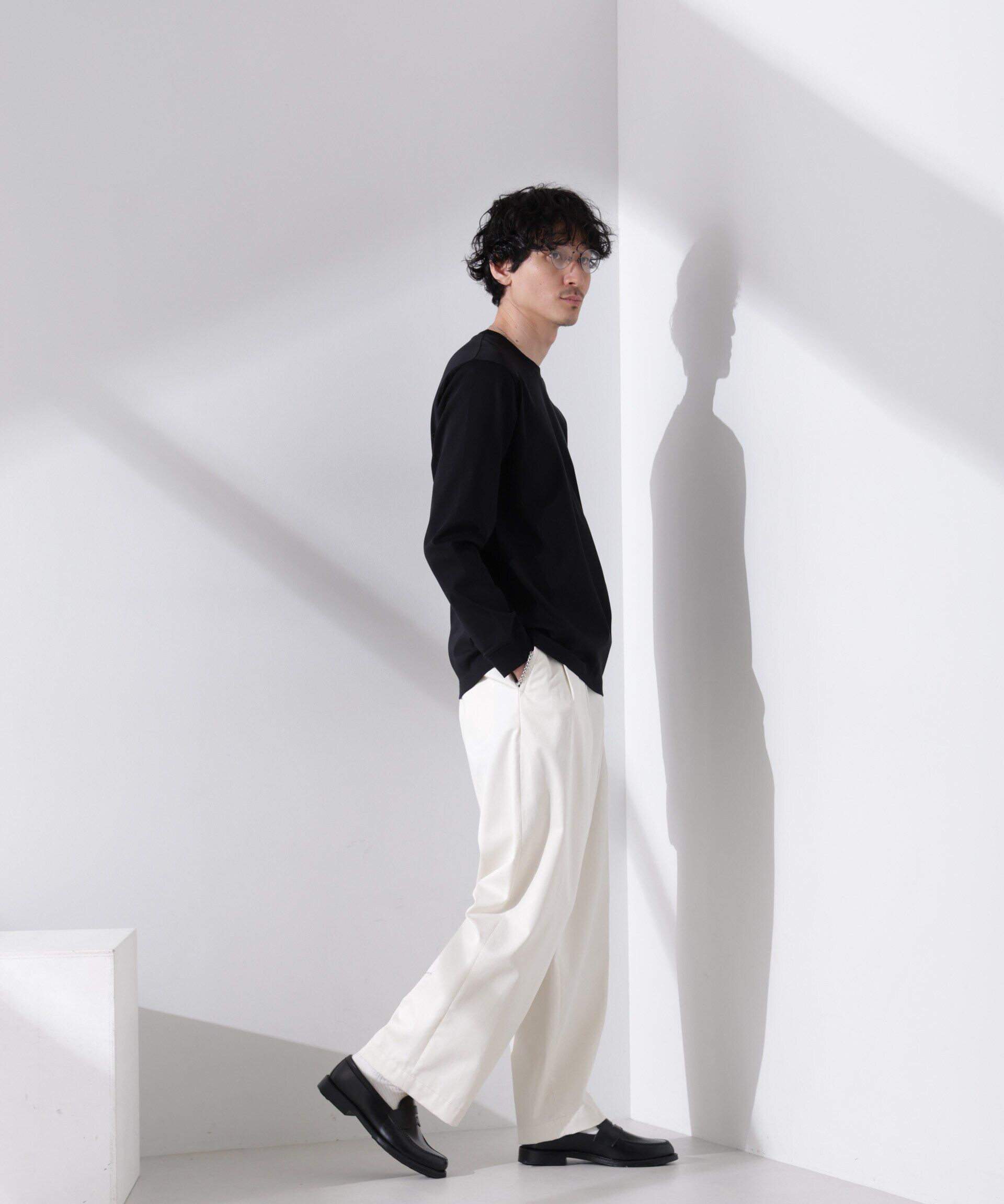 nano･universe「アンチスメル クルーネックTシャツ 長袖」|Tシャツ・カットソー|