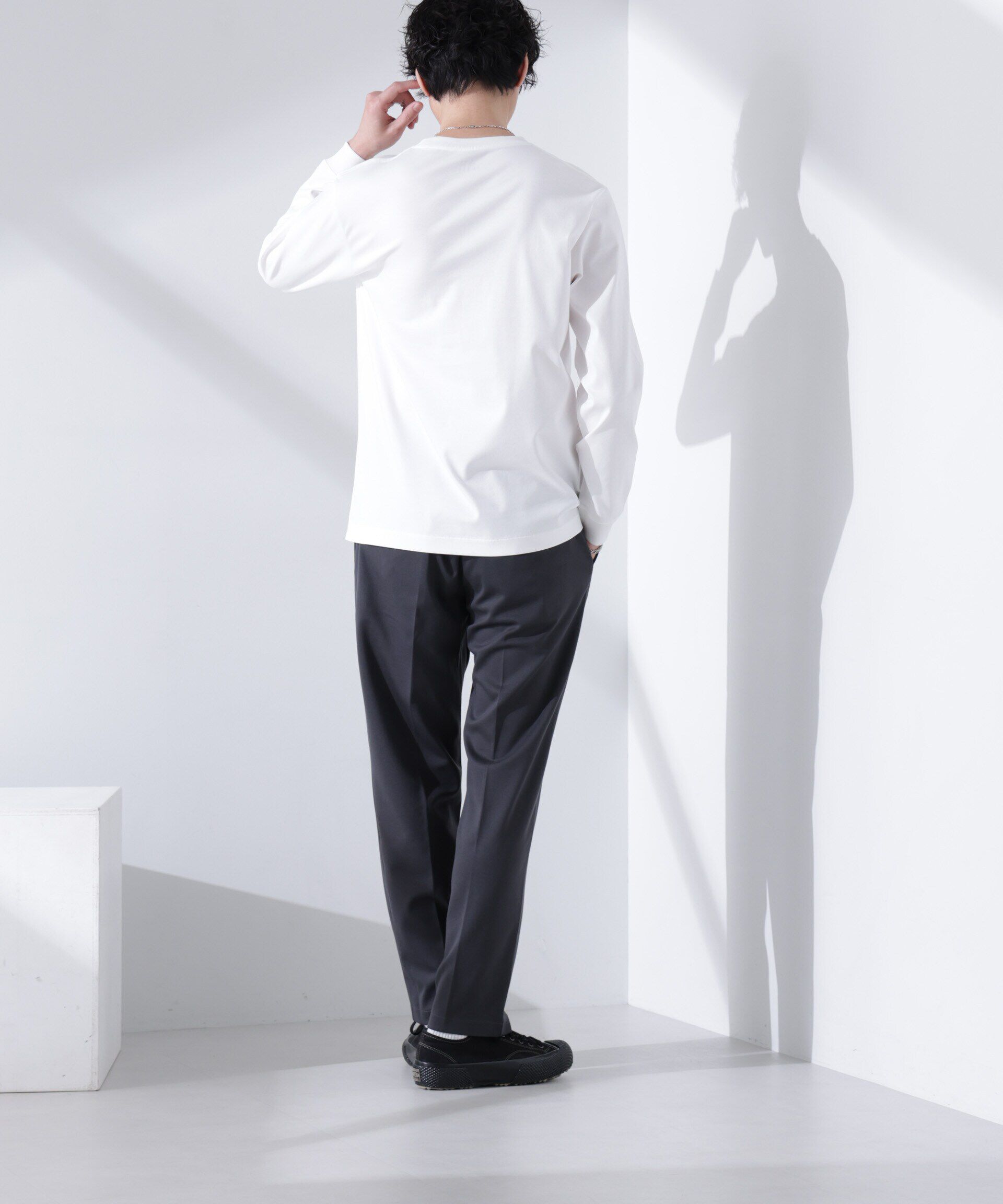 nano･universe「アンチスメル クルーネックTシャツ 長袖」|Tシャツ・カットソー|