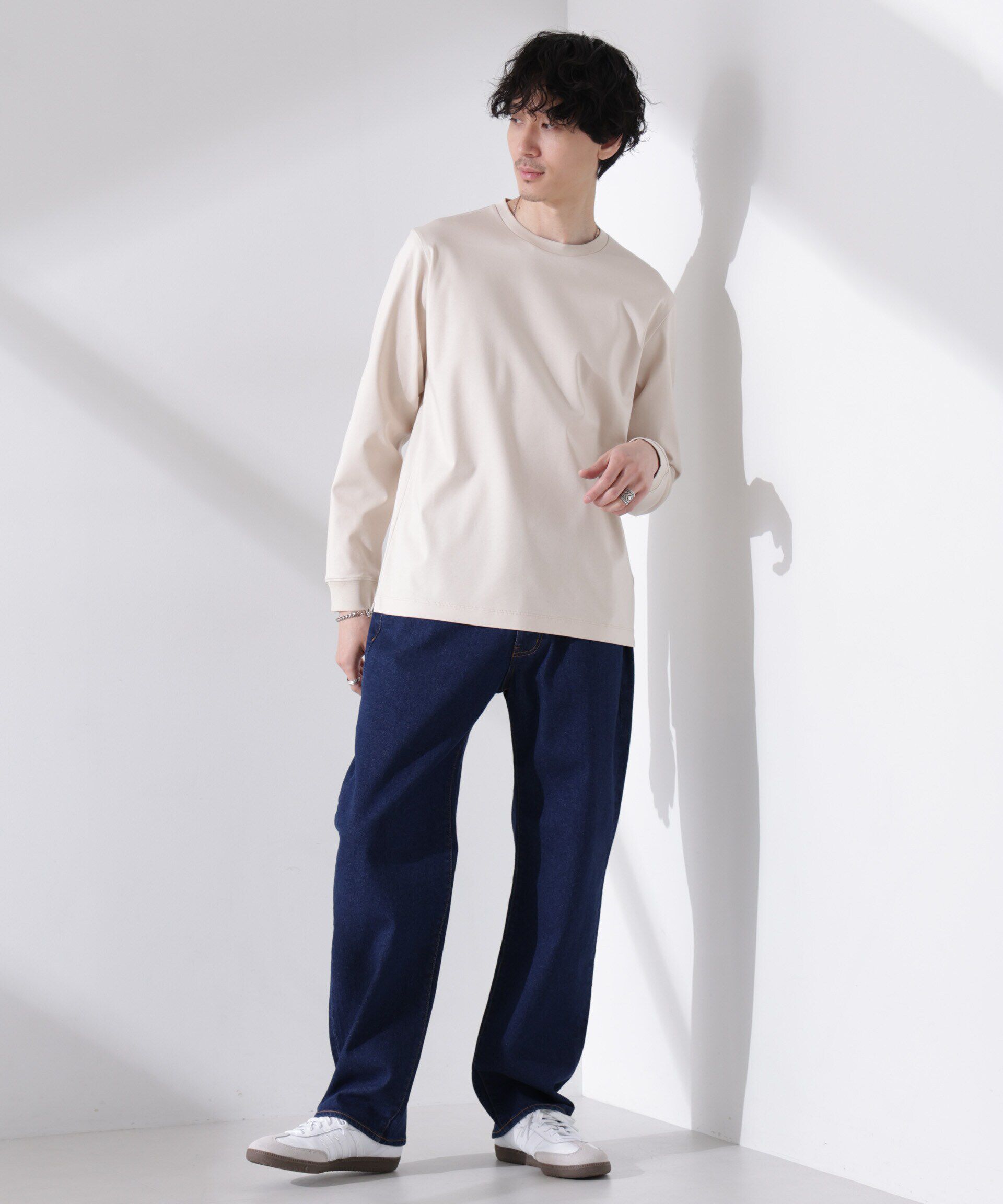 nano･universe「アンチスメル クルーネックTシャツ 長袖」|Tシャツ・カットソー|