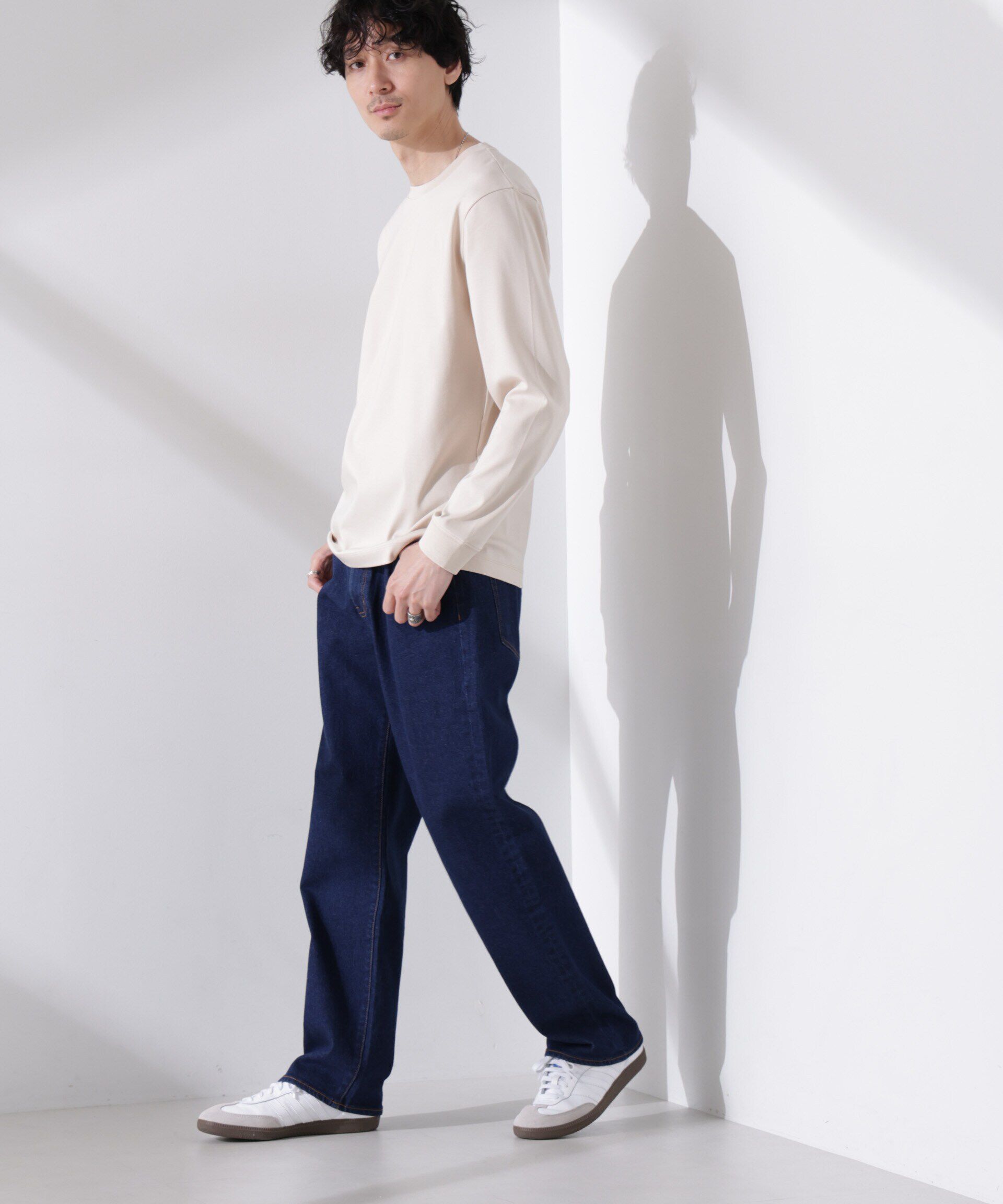 nano･universe「アンチスメル クルーネックTシャツ 長袖」|Tシャツ・カットソー|