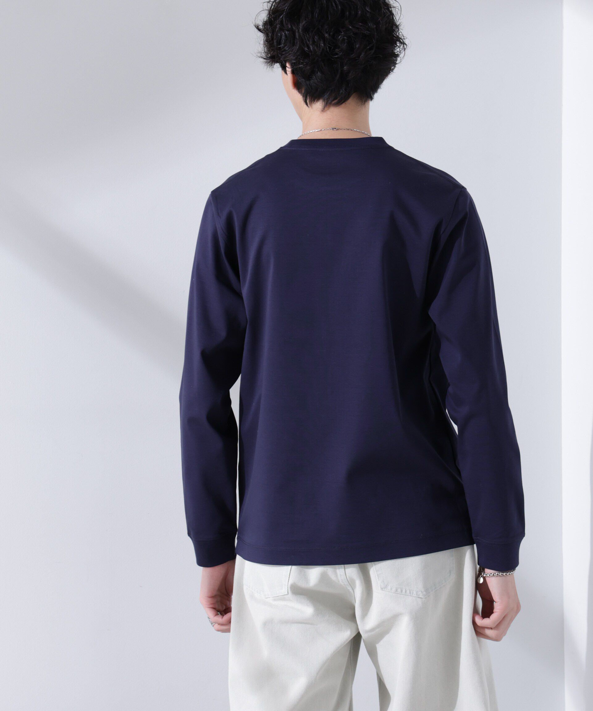 nano･universe「アンチスメル クルーネックTシャツ 長袖」|Tシャツ・カットソー|