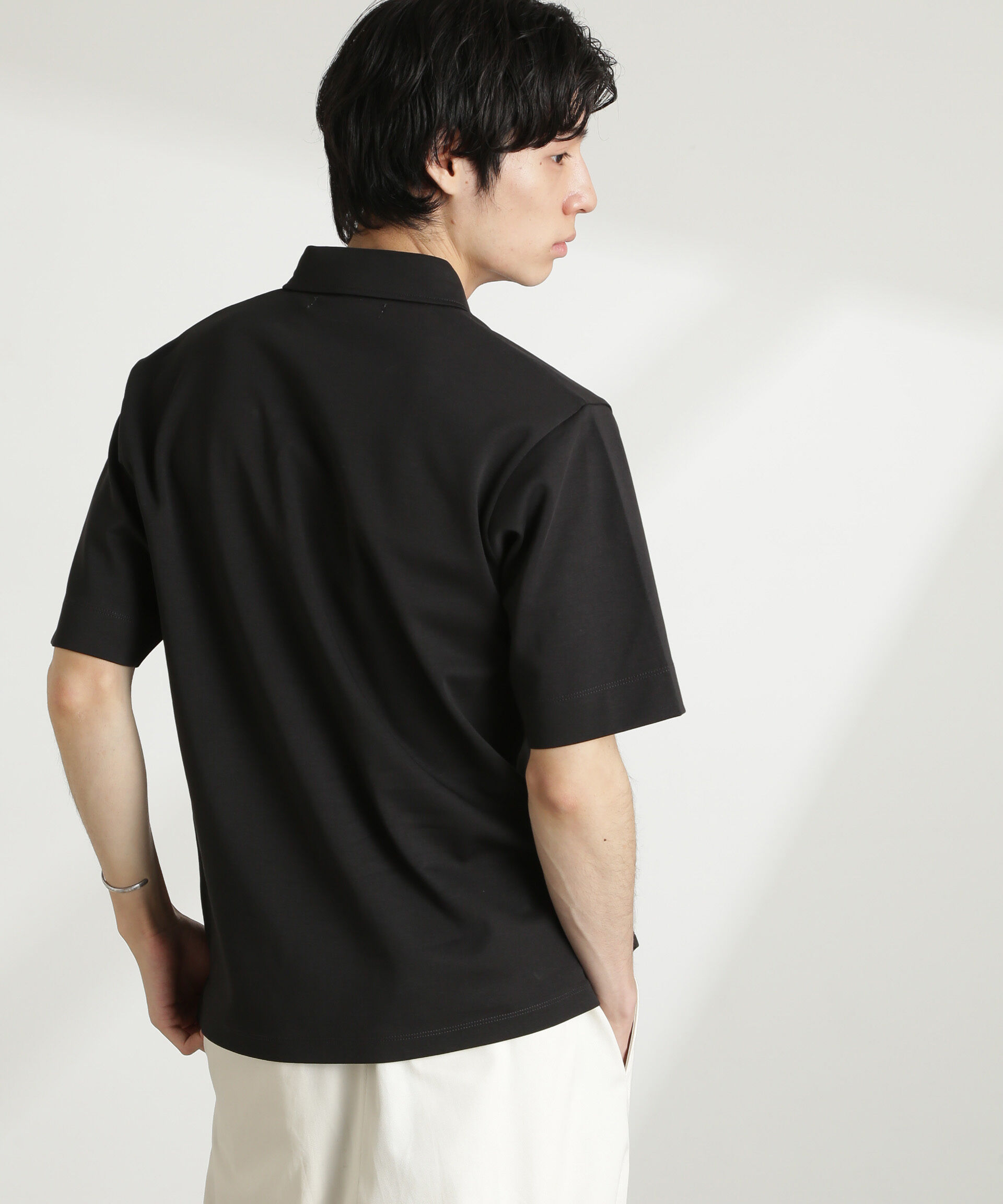 nano･universe「ダブルスムース比翼ポロ」|Tシャツ・カットソー|